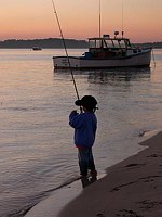 The Boy Fishing - Maine